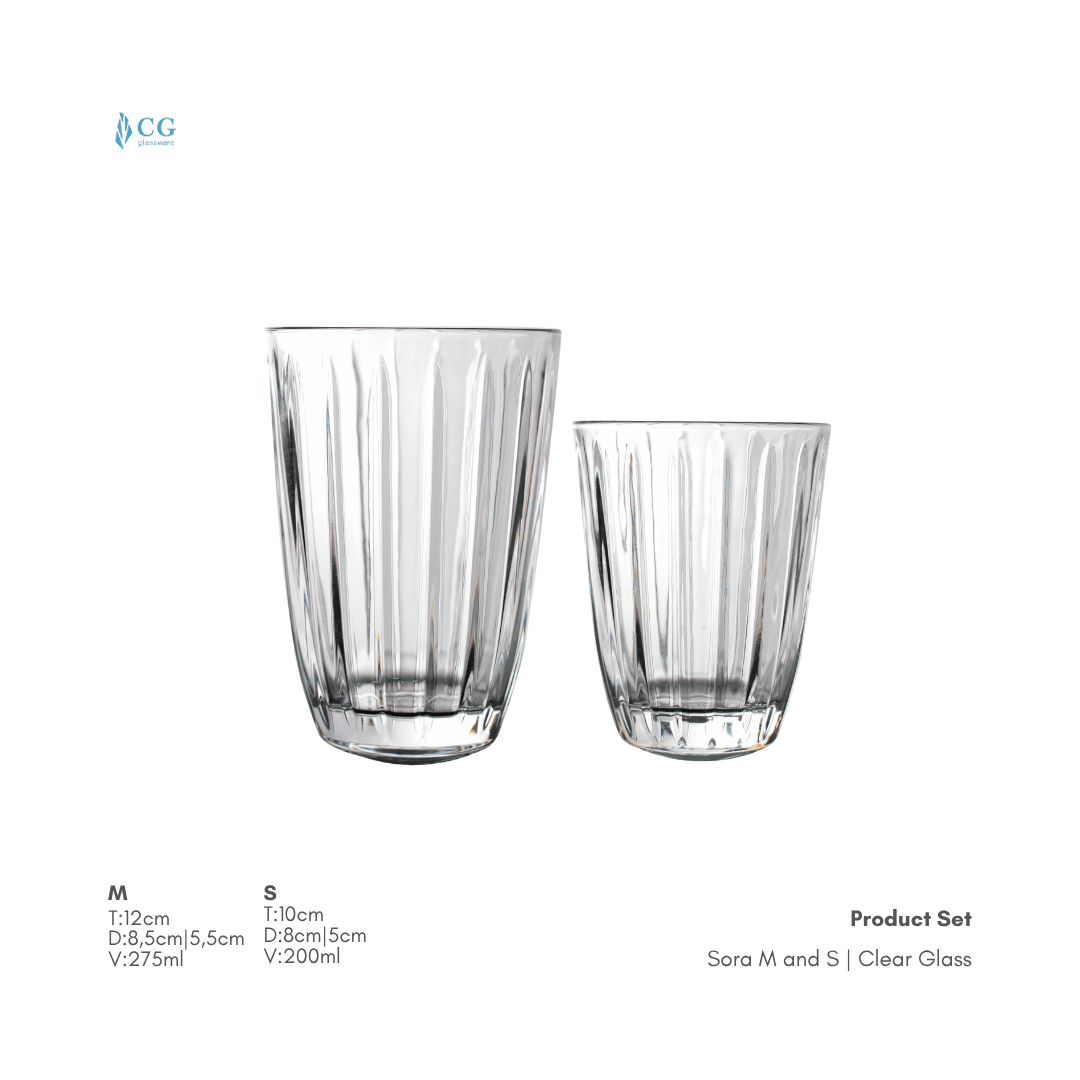 Sora Product Set | CG Clear Glass